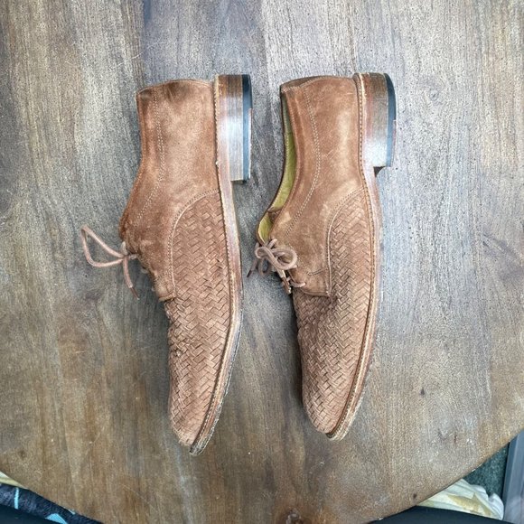 Billy Reid Woven Leather Oxford Loafers Dress Shoe Men's Size 10.5 Made in Italy - Picture 3 of 8